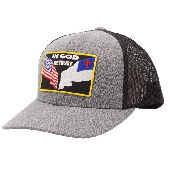 In God We Trust Hat, USA Flag Hat, Patriotic Hat, Truck Hat - Picture 1 of 3